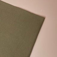 Khaki Organic Ribbed Tubular Cuff Ribbing