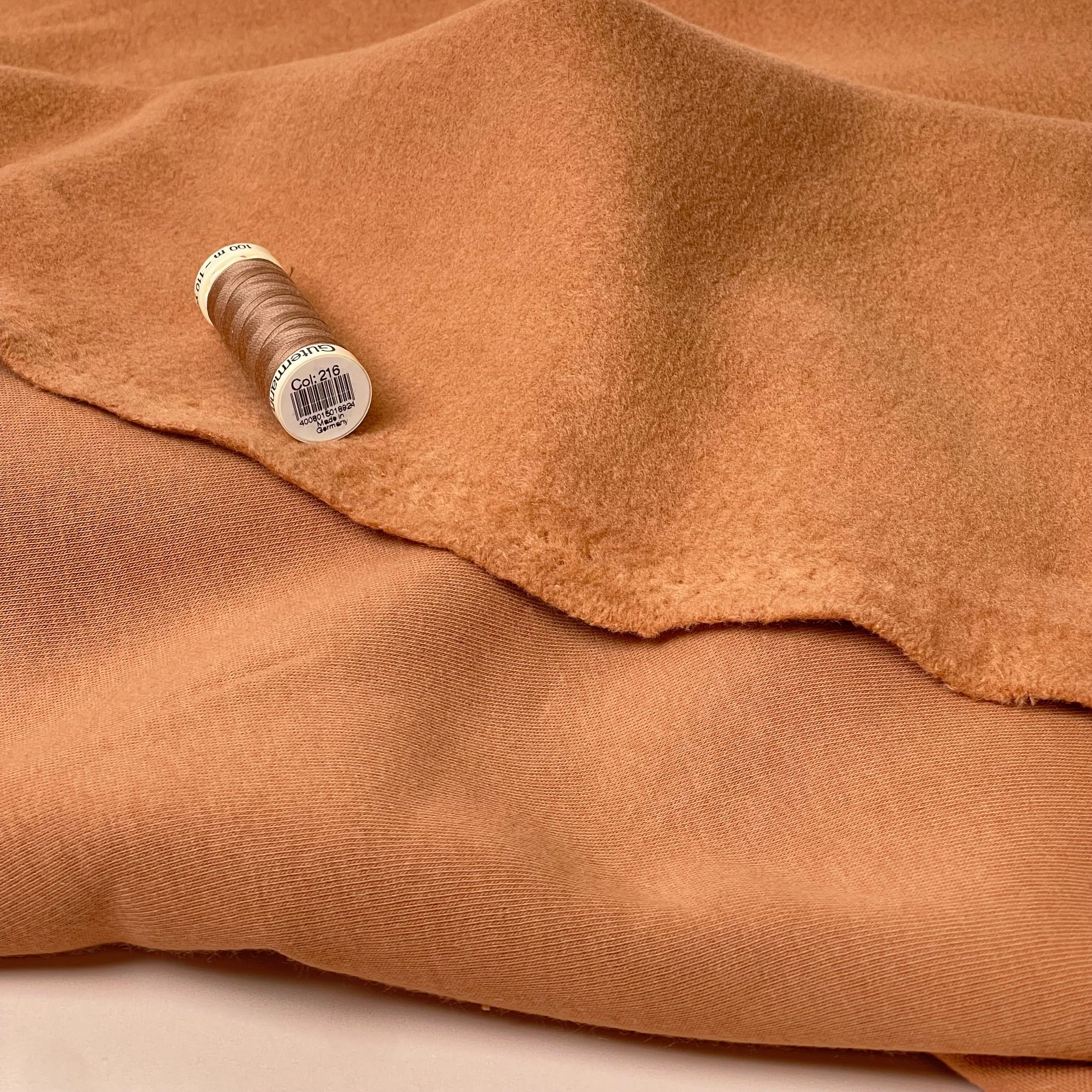 Mocha Fleeceback Organic Cotton Sweat-Shirting