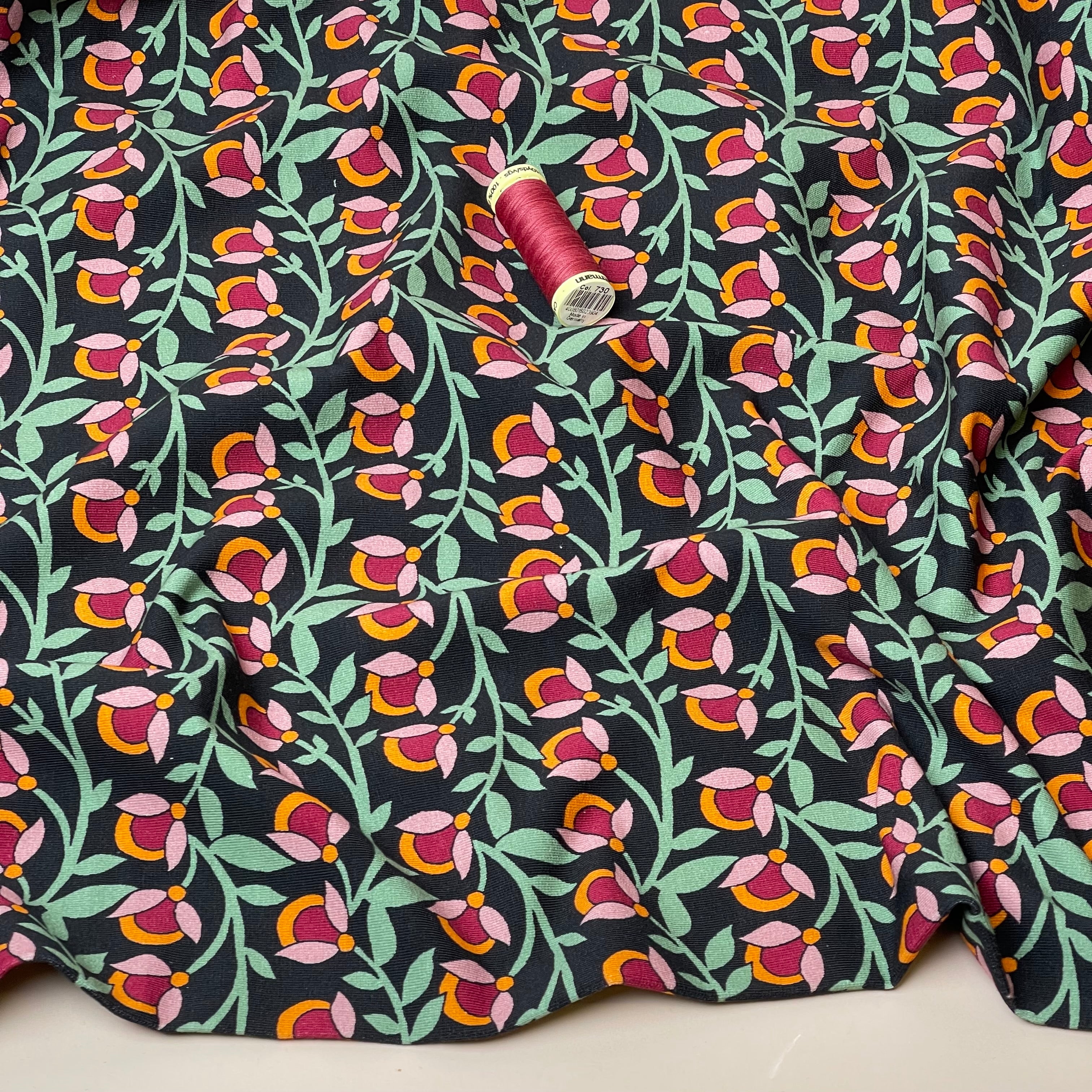 Colour Bundles - Flower Chain Cotton French Terry & Ribbing