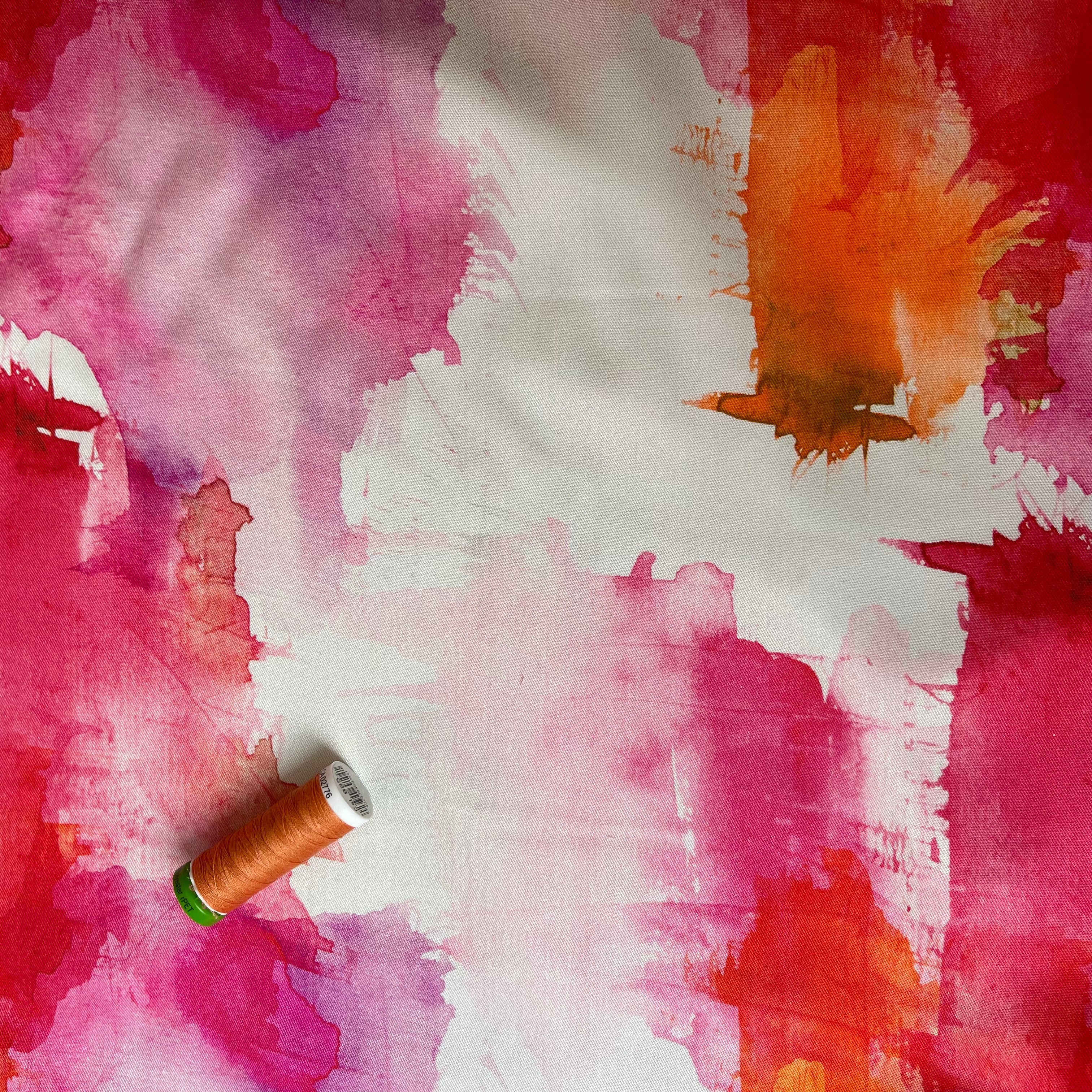 Light & Lush - Watercolour Paintwash Viscose Twill Fabric