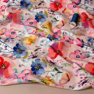 Danish Design - Cat in the Flowers Cotton Jersey