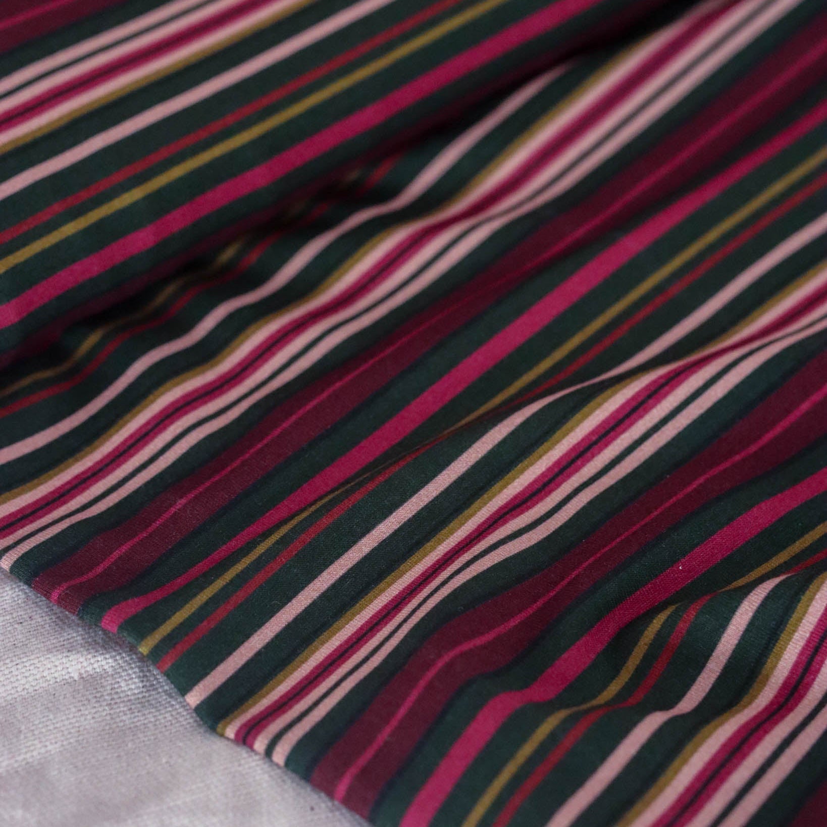 Lise Tailor - Velvet Stripes Viscose Jersey Fabric