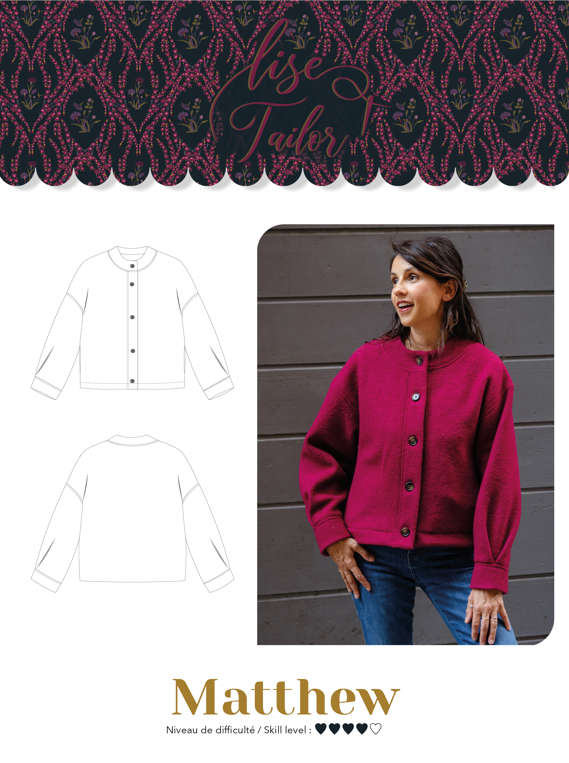 Lise Tailor - Matthew Coat Sewing Pattern