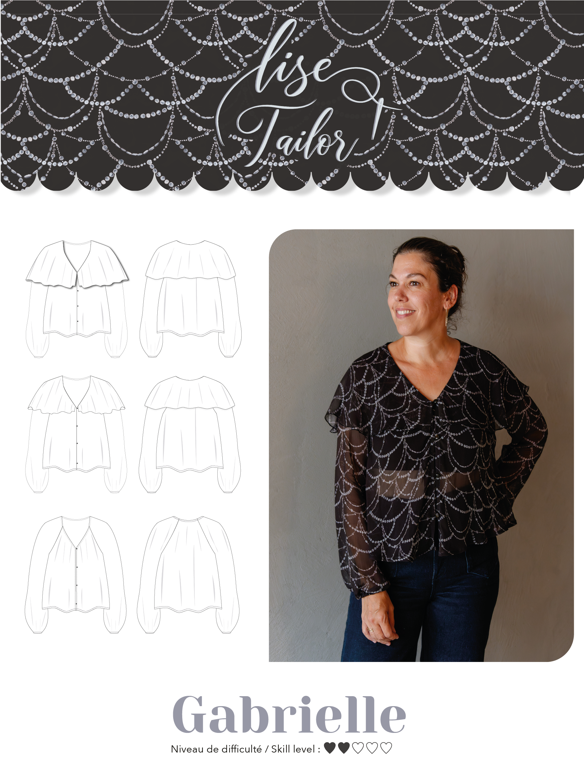 Lise Tailor - Gabrielle Blouse Sewing Pattern