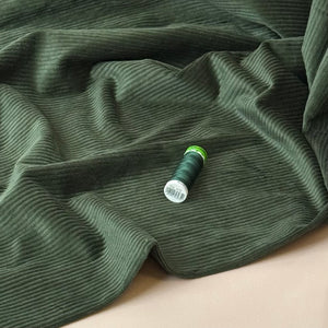 Stretch Washed Corduroy 4.5W in Forest Green