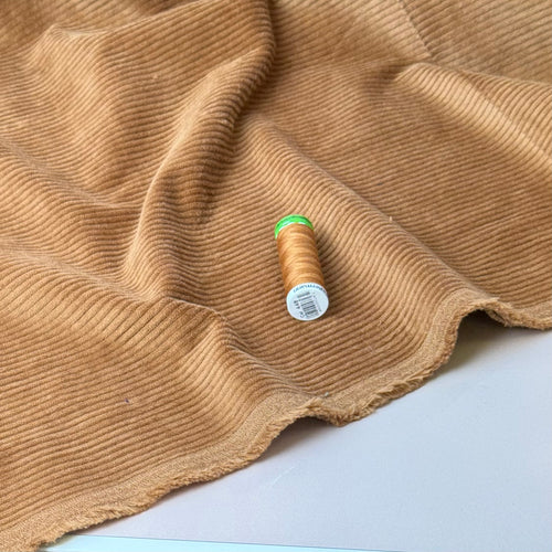 Stretch Washed Corduroy 4.5W in Camel