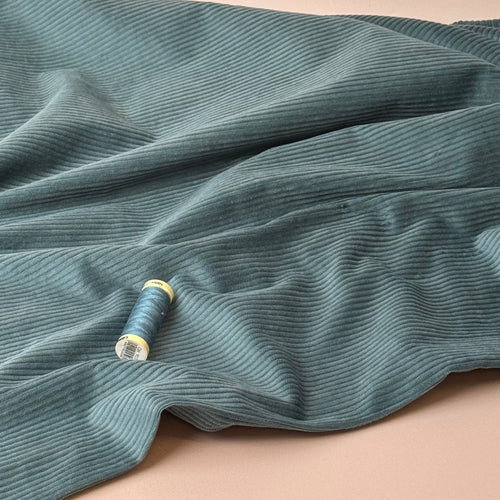 Stretch Washed Corduroy 4.5W in Dragonfly Blue