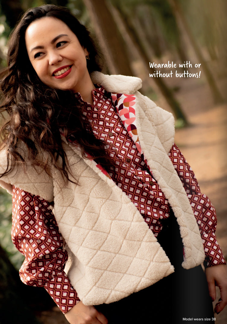 Sewing Kit - Waistcoat in Teddy Fabric (multiple colours and options for adults & kids)