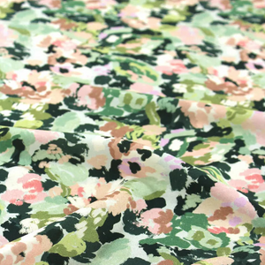 Églantine & Zoé - Bella Green Viscose Poplin Fabric