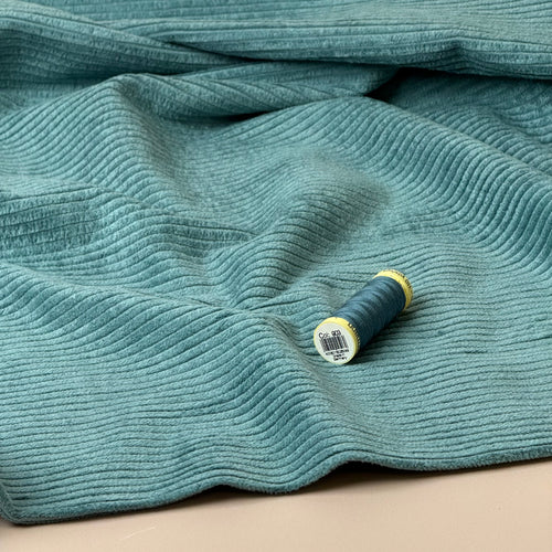 Pure Cotton Washed Corduroy 4.5W in Storm Blue