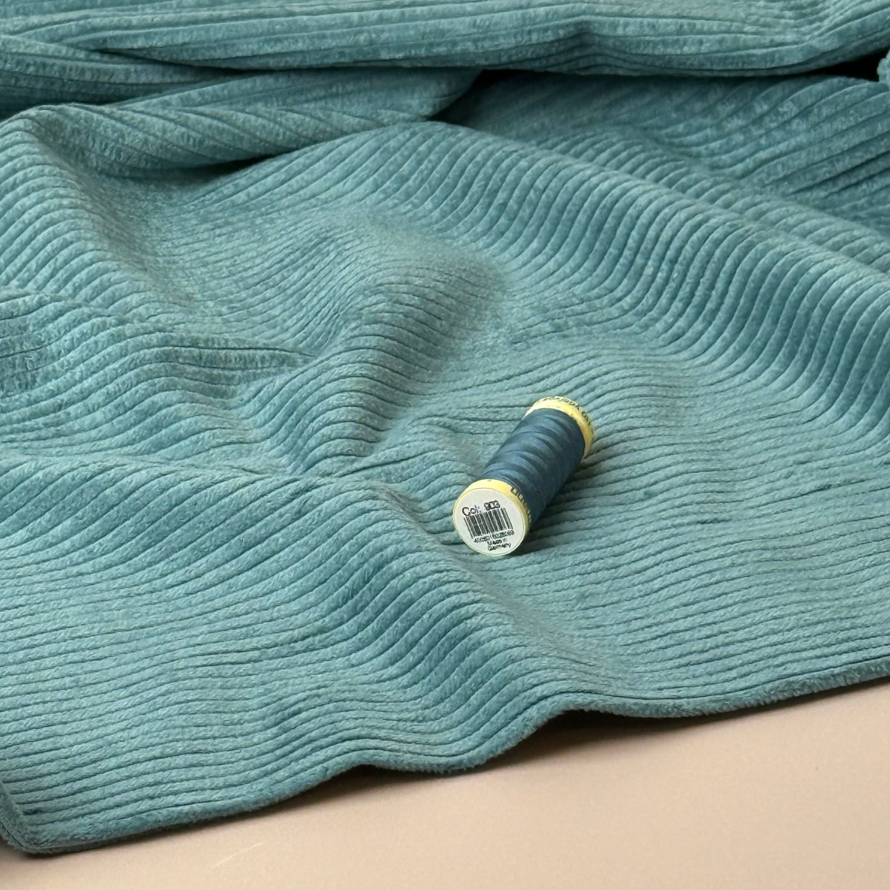 Pure Cotton Washed Corduroy 4.5W in Storm Blue