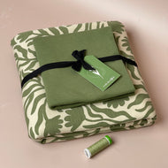 Colour Bundles - Sage Vines Cotton Sweatshirting & Ribbing
