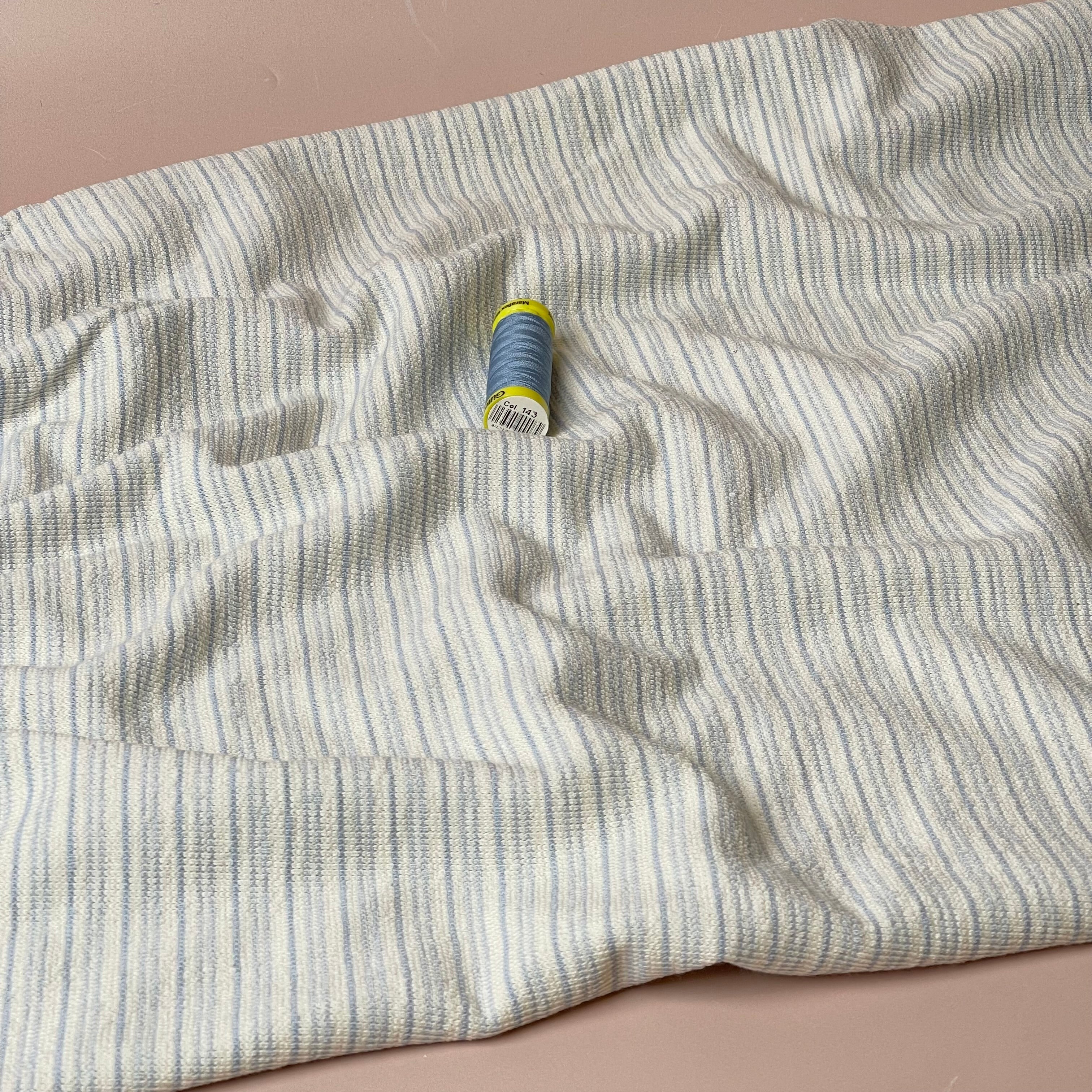 Yarn Dyed Pure Cotton Striped Terry Knit