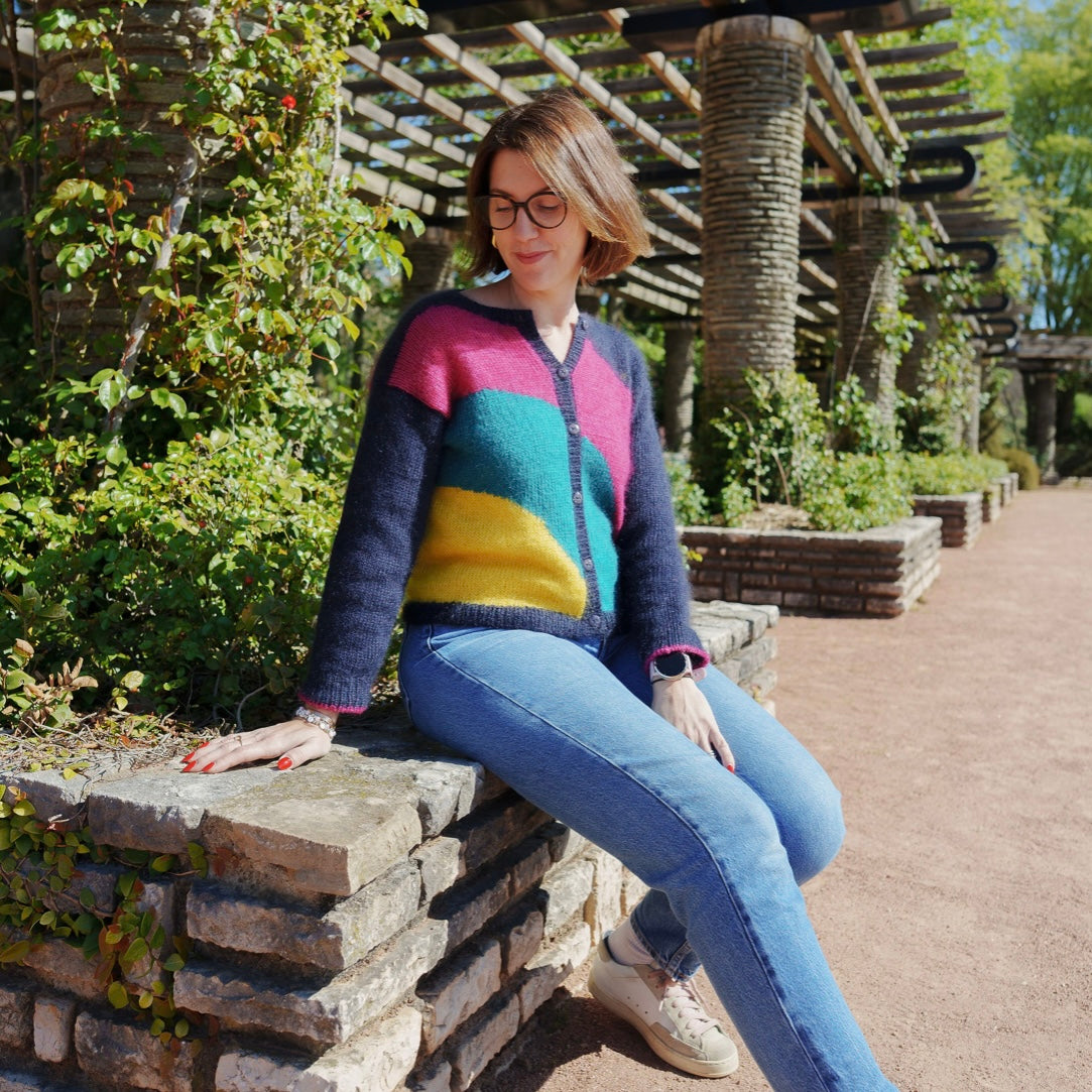 Lise Tailor - Rainbow Cardigan Knitting Paper Pattern