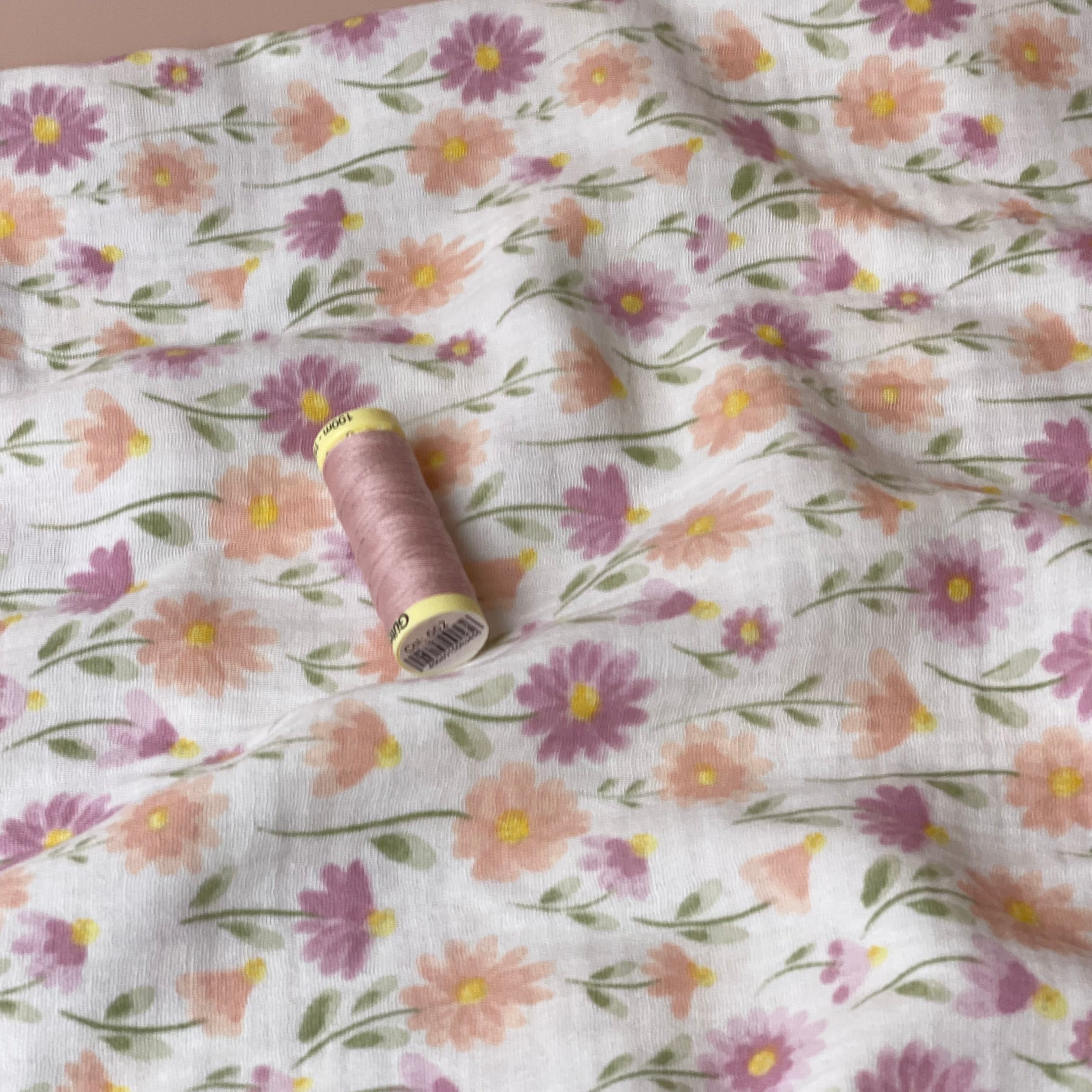 Asters Cotton Double Gauze