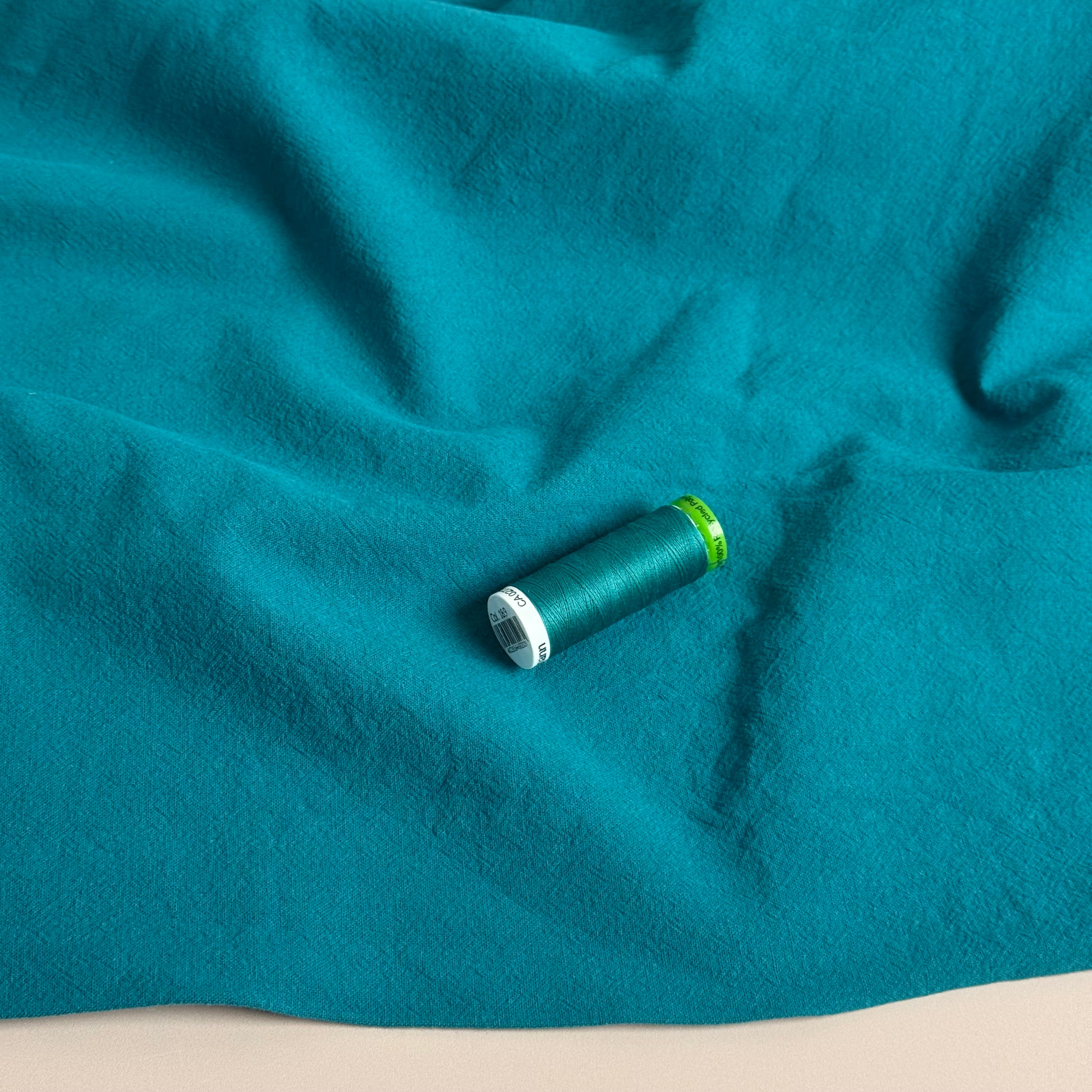 Vintage Teal Washed Cotton