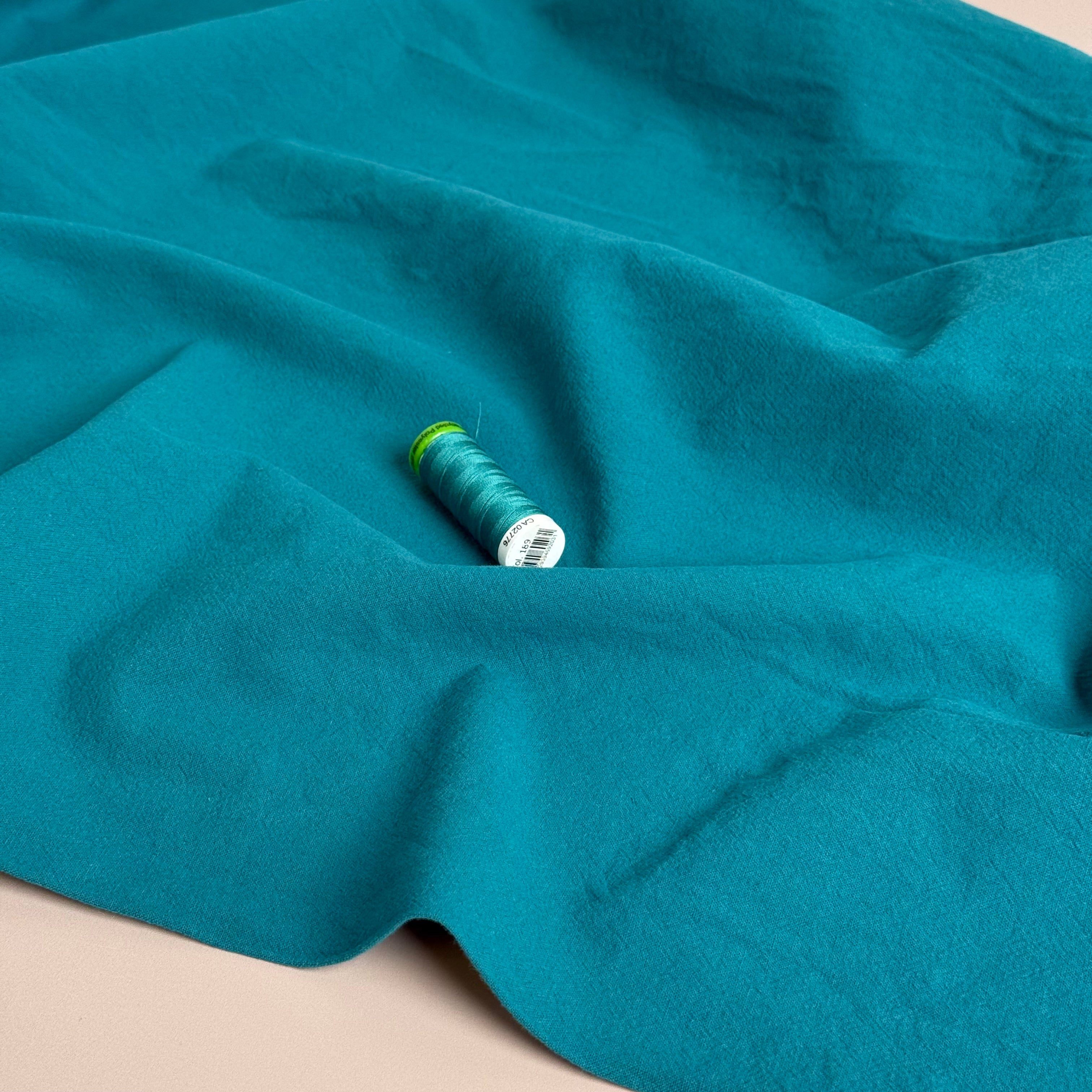 Vintage Teal Washed Cotton