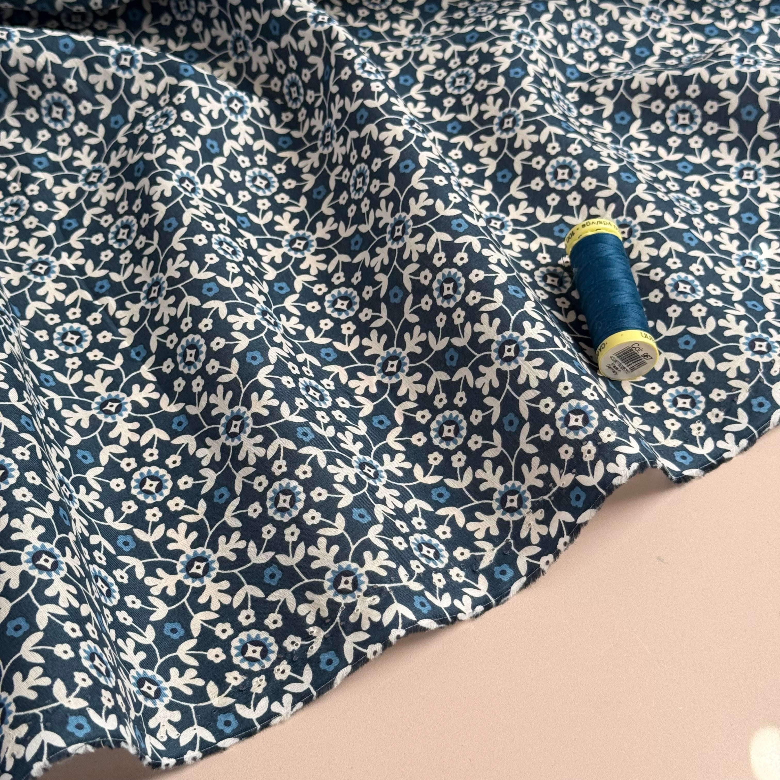 Tiles Cotton Voile Fabric