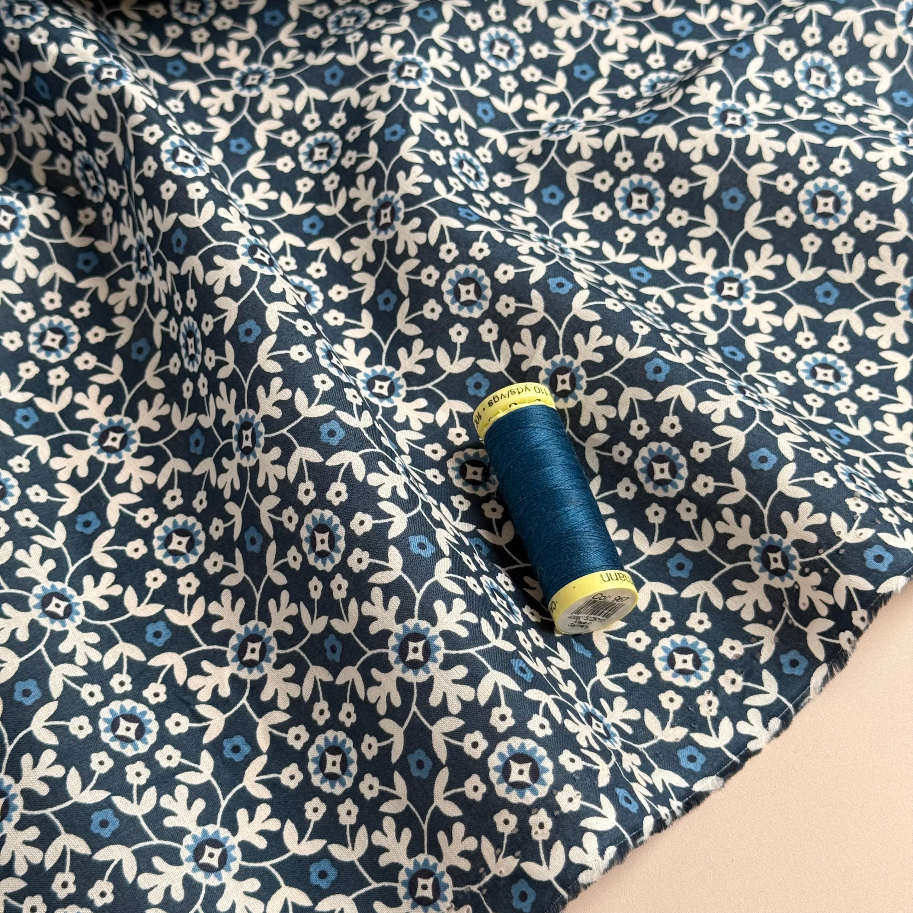 Tiles Cotton Voile Fabric