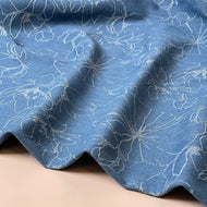 Denim with Jacquard Flowers