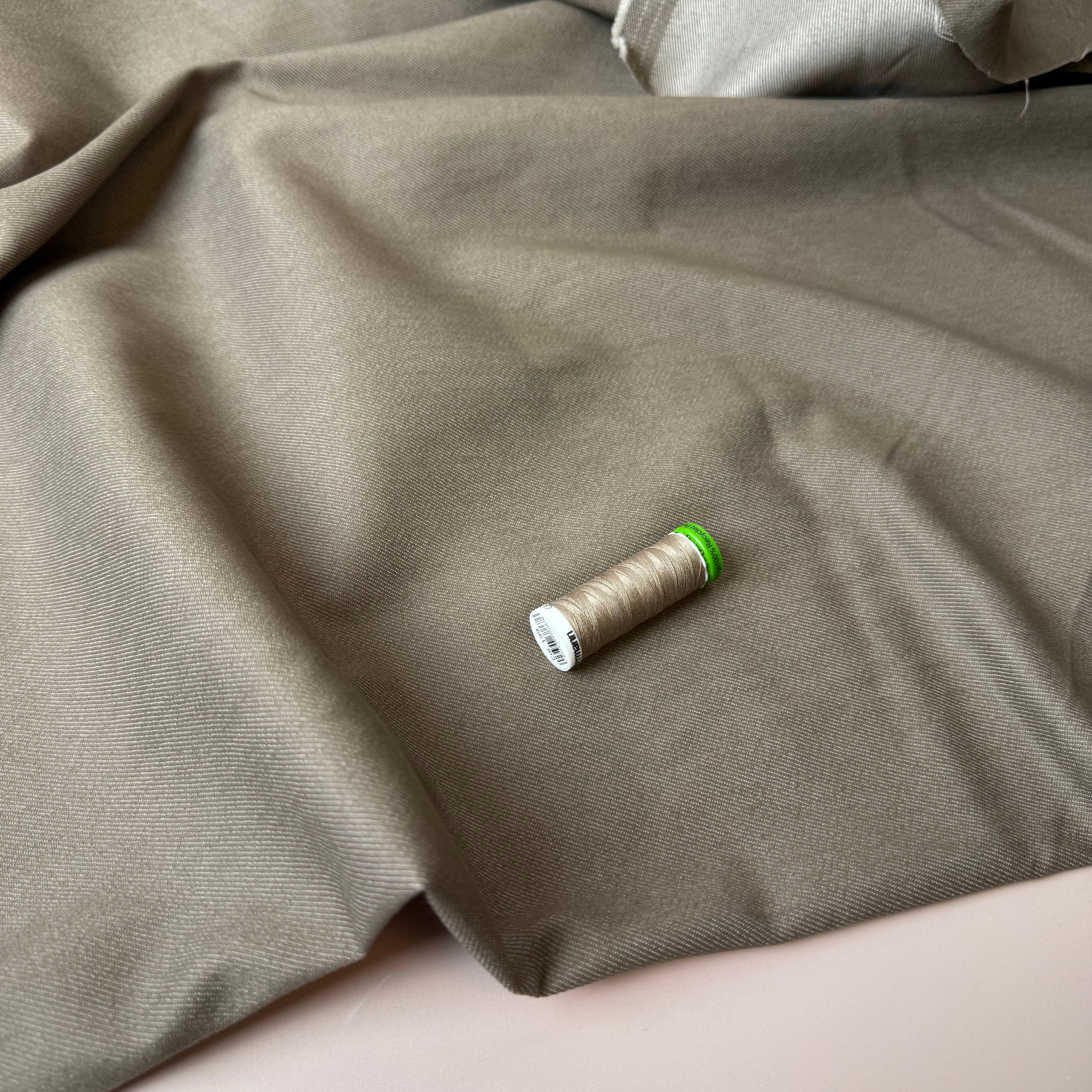 Vintage Stretch Denim in Taupe