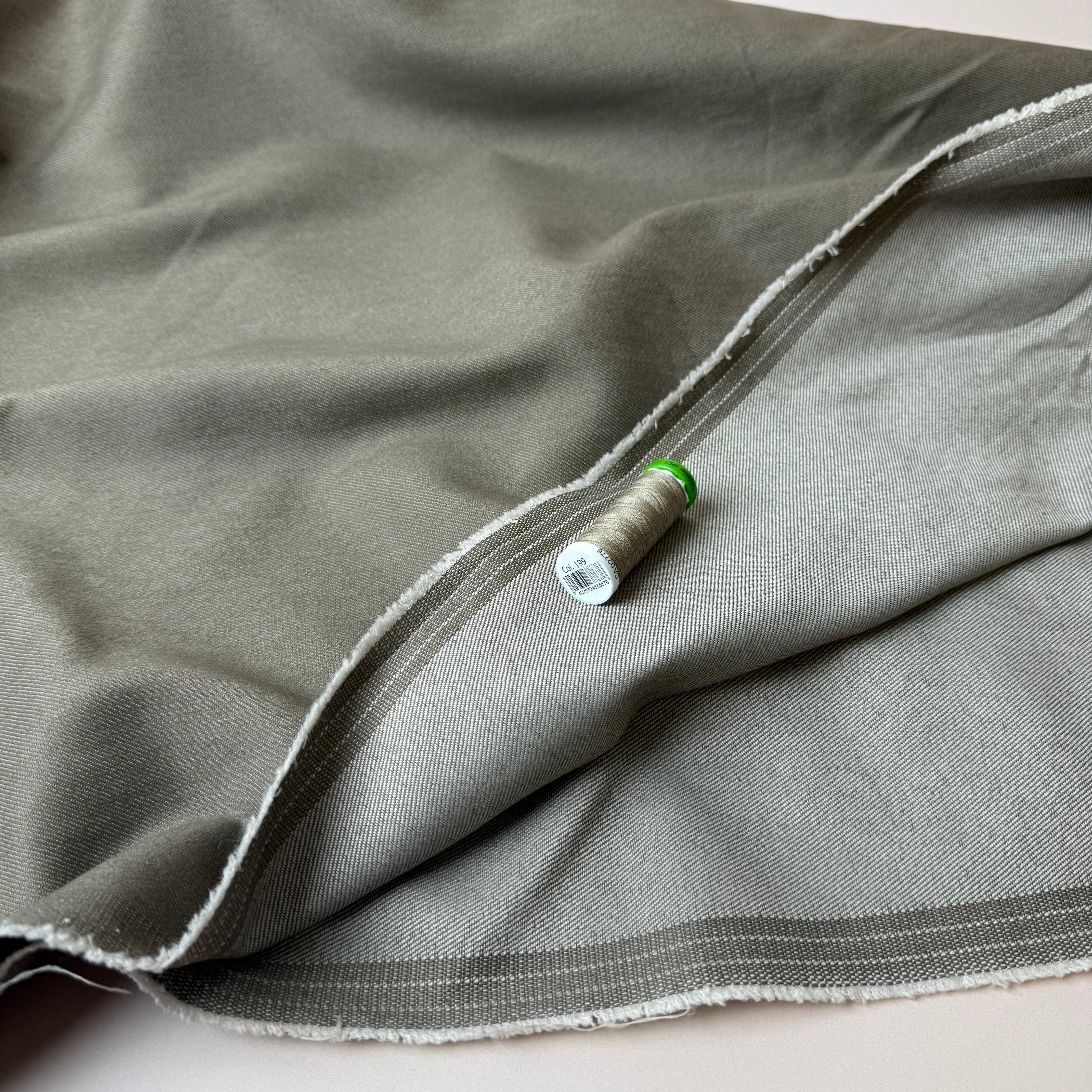 Vintage Stretch Denim in Taupe