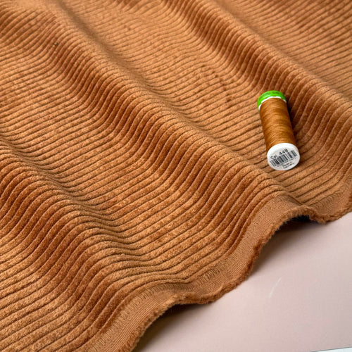 Pure Cotton Washed Corduroy 4.5W in Caramel