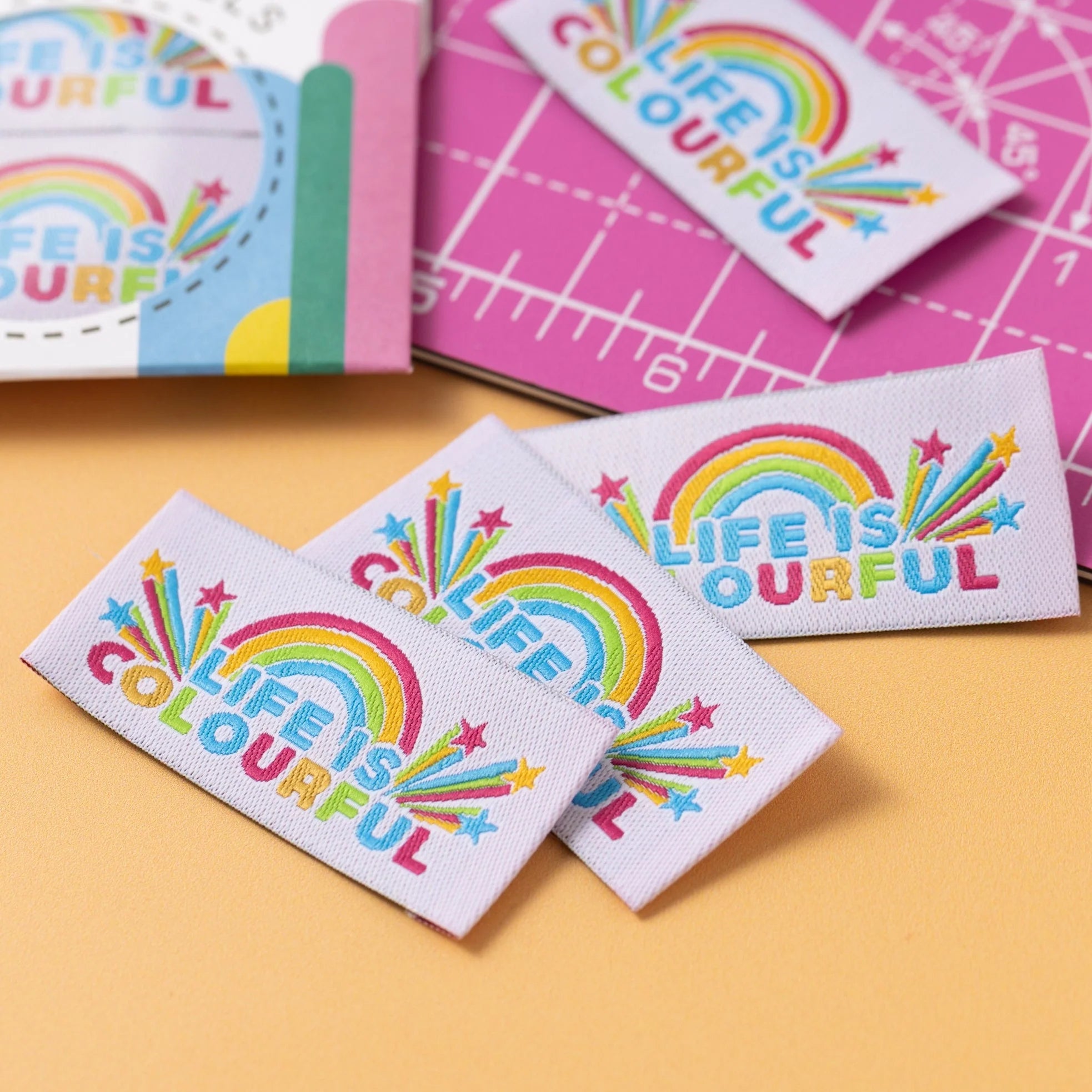 Little Rosy Cheeks - "Life Is Colourful" Printed Labels