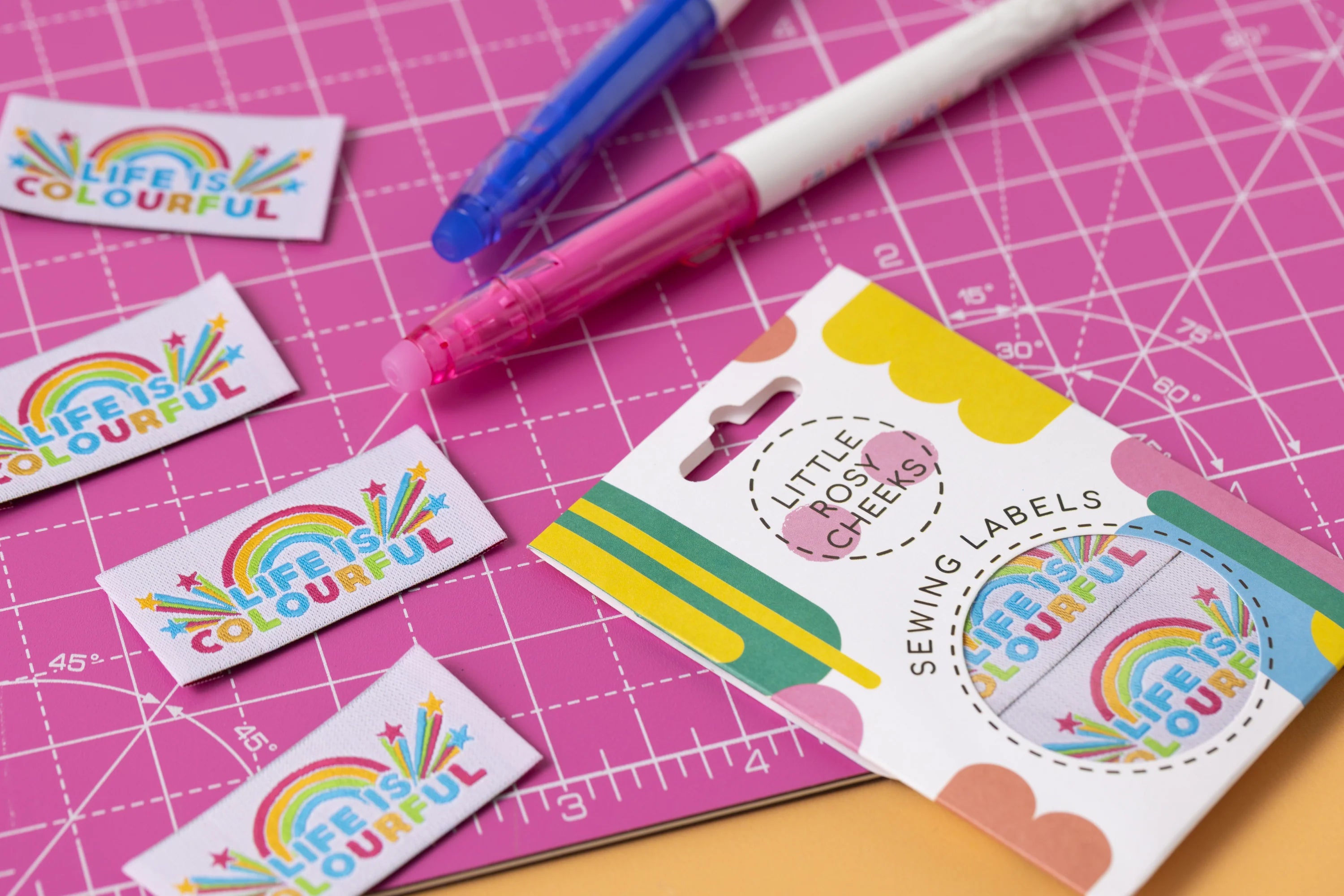 Little Rosy Cheeks - "Life Is Colourful" Printed Labels