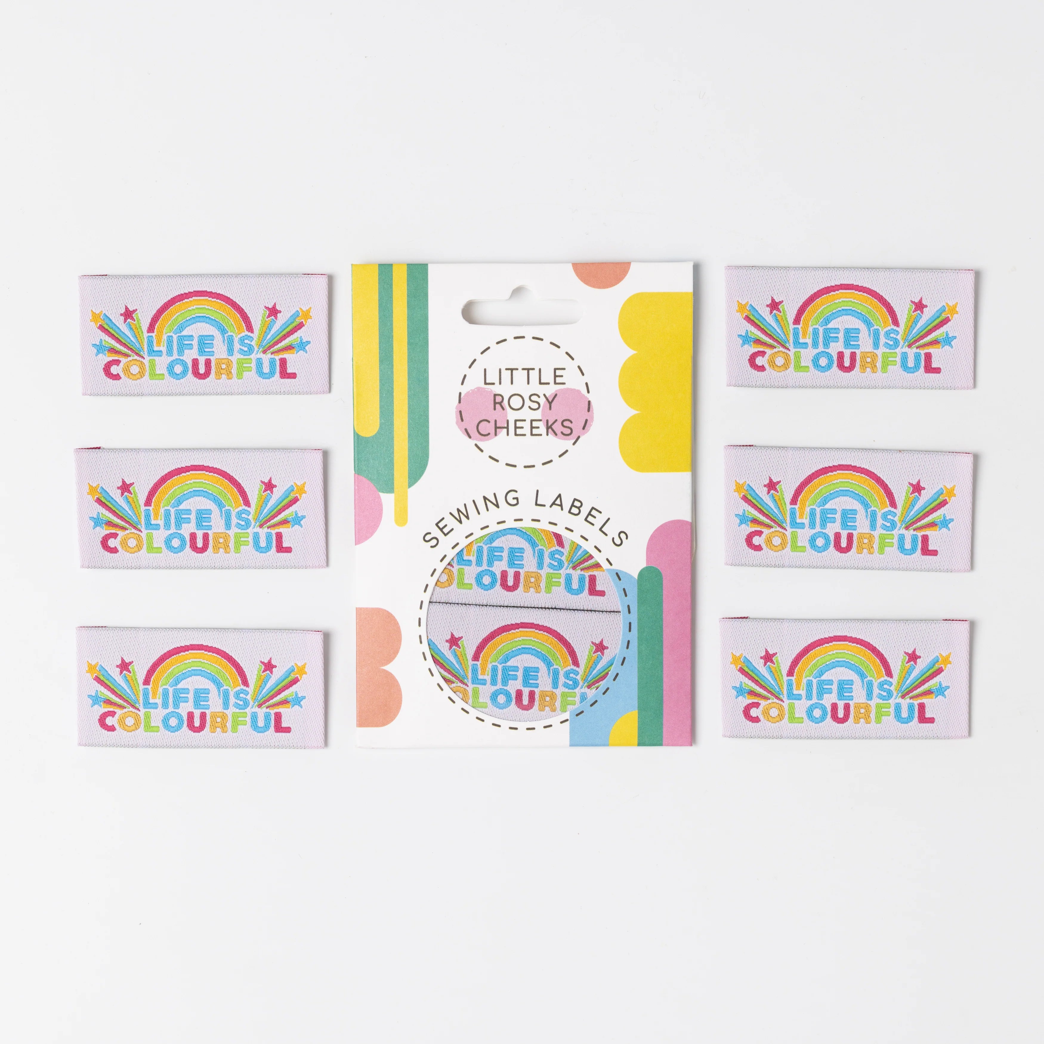 Little Rosy Cheeks - "Life Is Colourful" Printed Labels