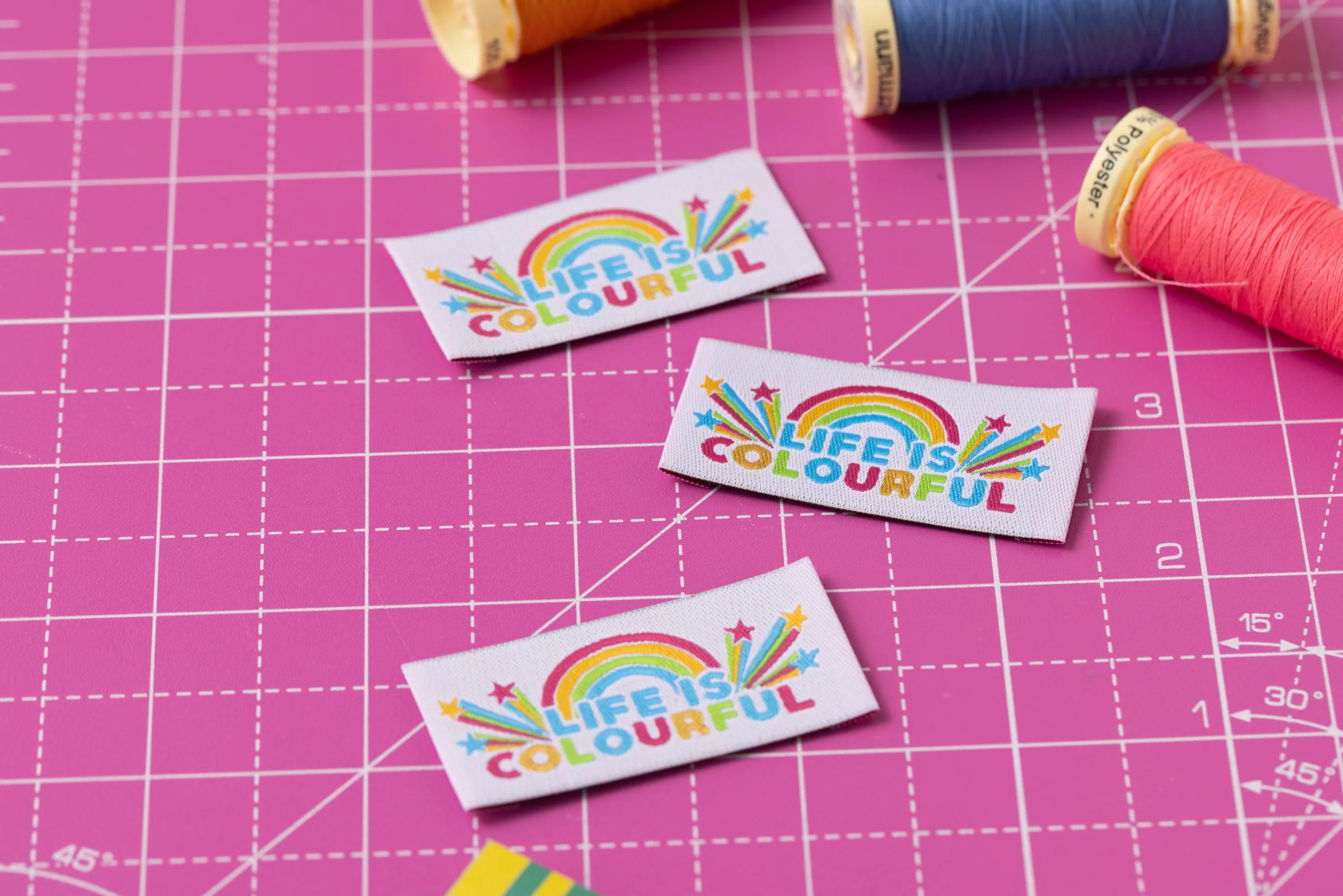 Little Rosy Cheeks - "Life Is Colourful" Printed Labels