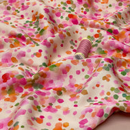 Confetti Viscose Sateen Fabric