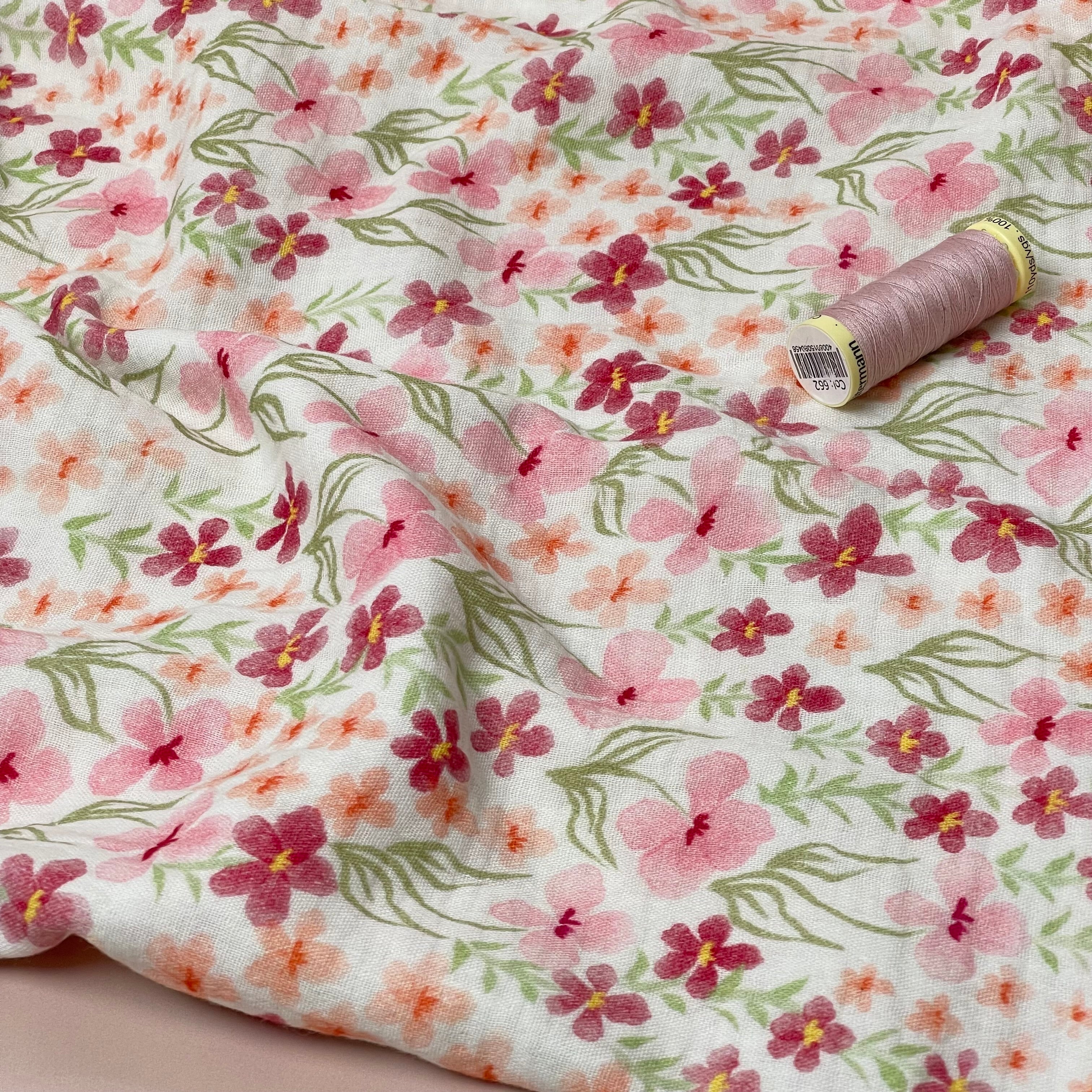 Spring Flower Field Cotton Double Gauze