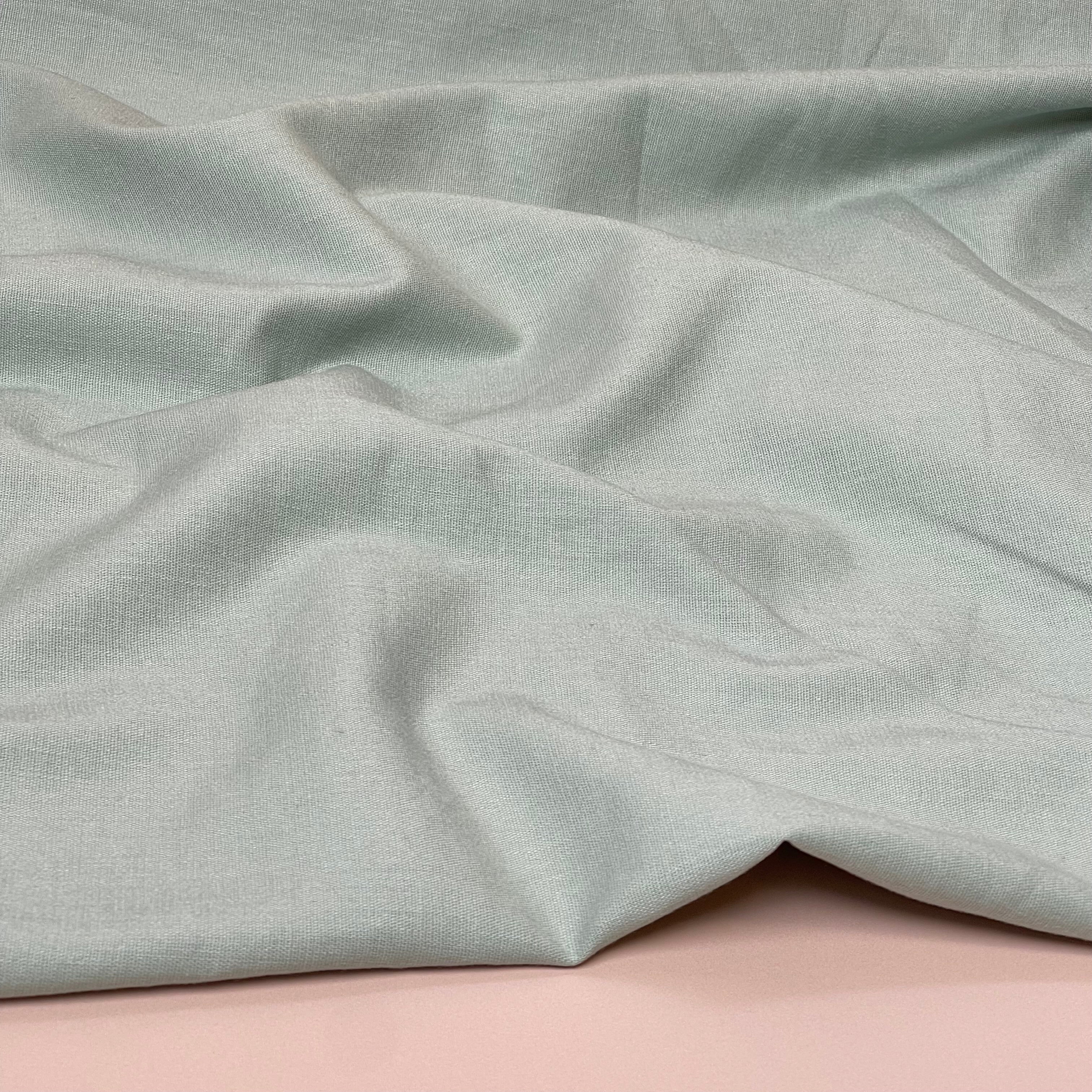 Sorona Linen in Light Mint - Eco Linen Blend Fabric