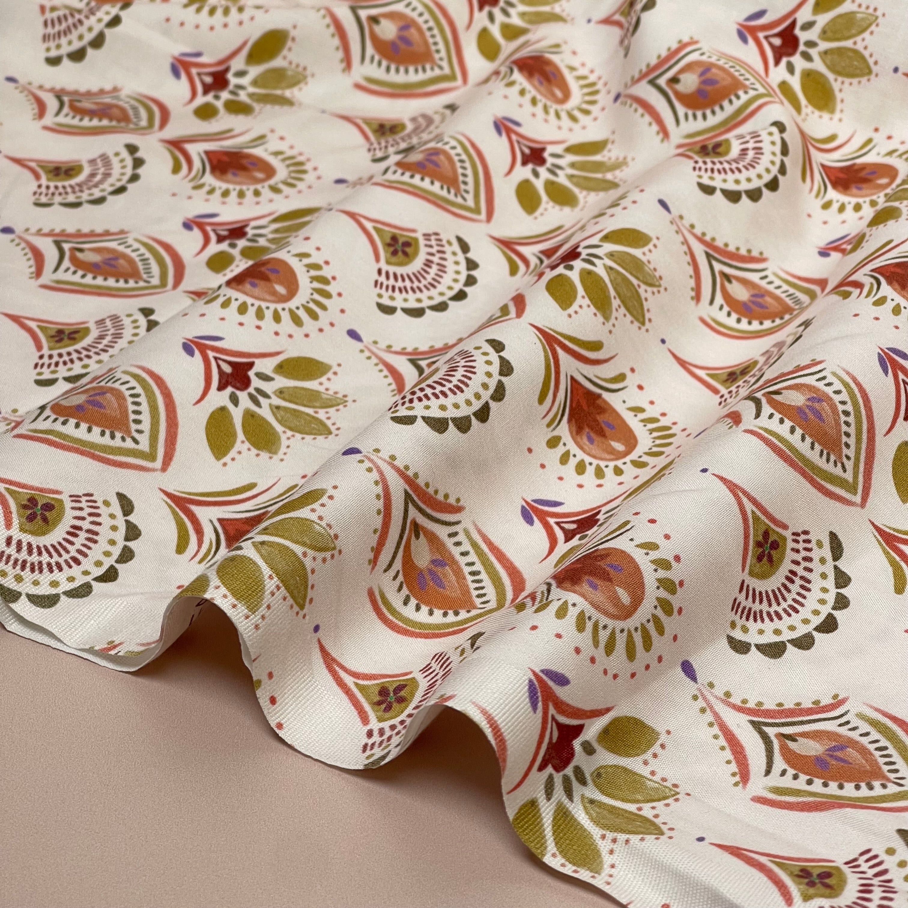 Ornamental Fans Fine Cotton Poplin Fabric