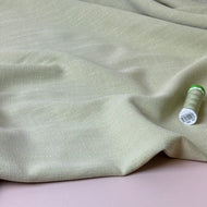 Flow Light Mint Viscose Linen Blend Dress Fabric