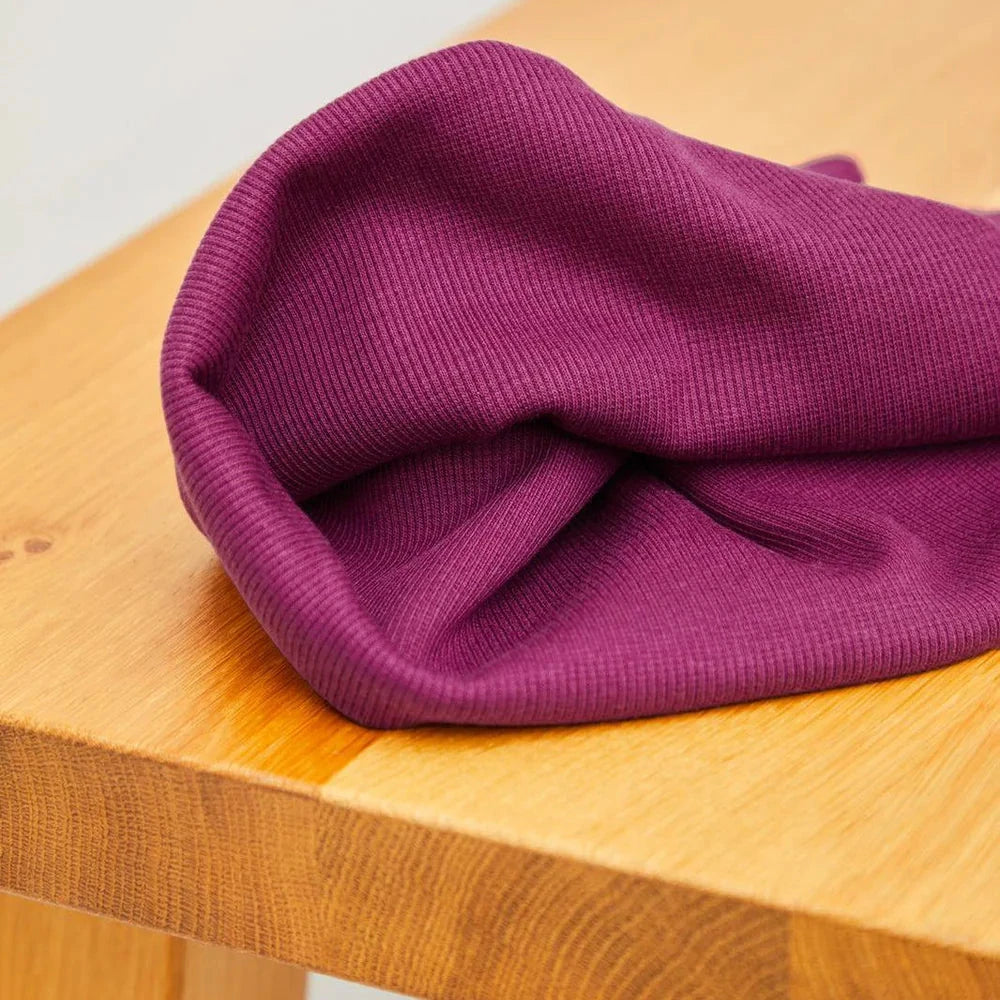 Meet MILK - Neva 2x1 Rib Knit in Cherry with TENCEL™ Modal Fibres