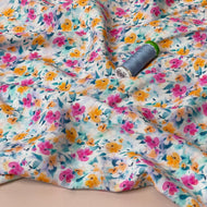 Ditsy Flower Field LENZING™ ECOVERO™ Viscose Fabric