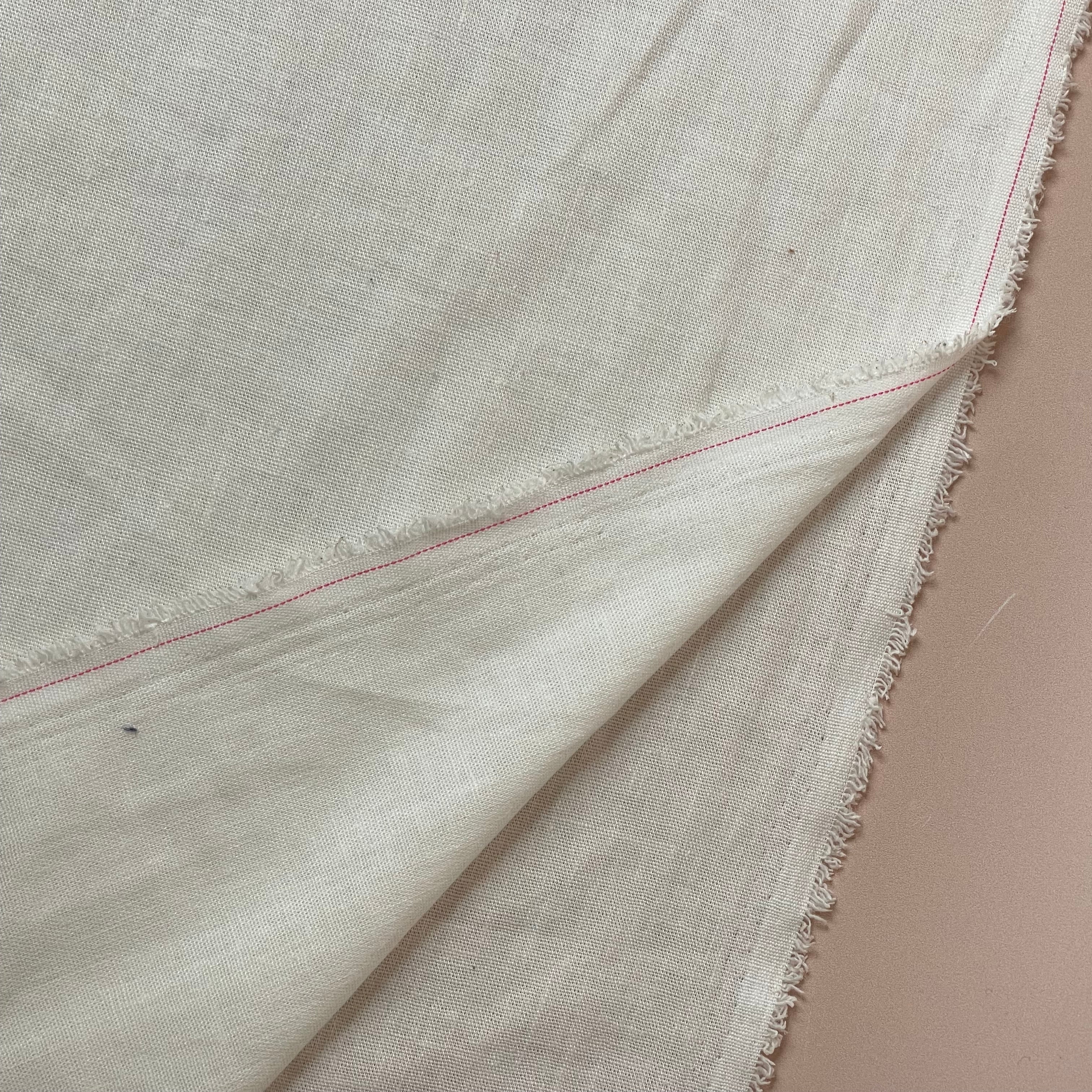 Sorona Linen in White - Eco Linen Blend Fabric