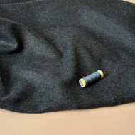 Deadstock Midnight Wool Coating Fabric