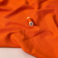 Sorona Linen in Orange - Eco Linen Blend Fabric