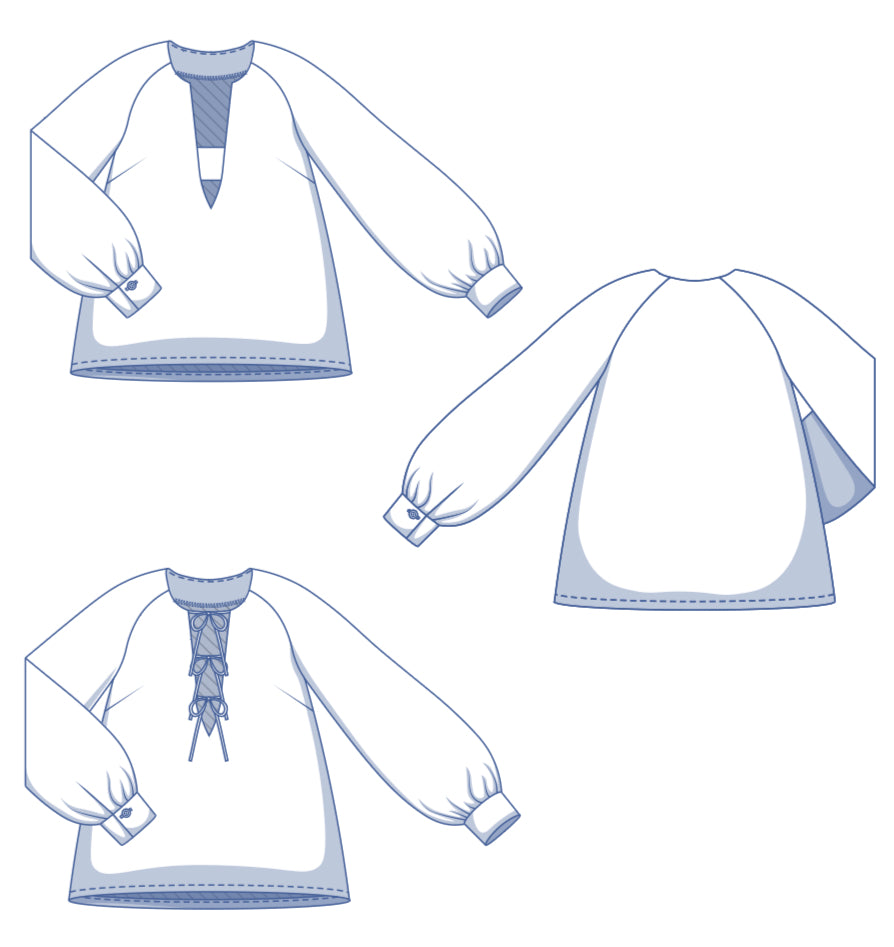 Fibre Mood - REYA top Sewing Pattern