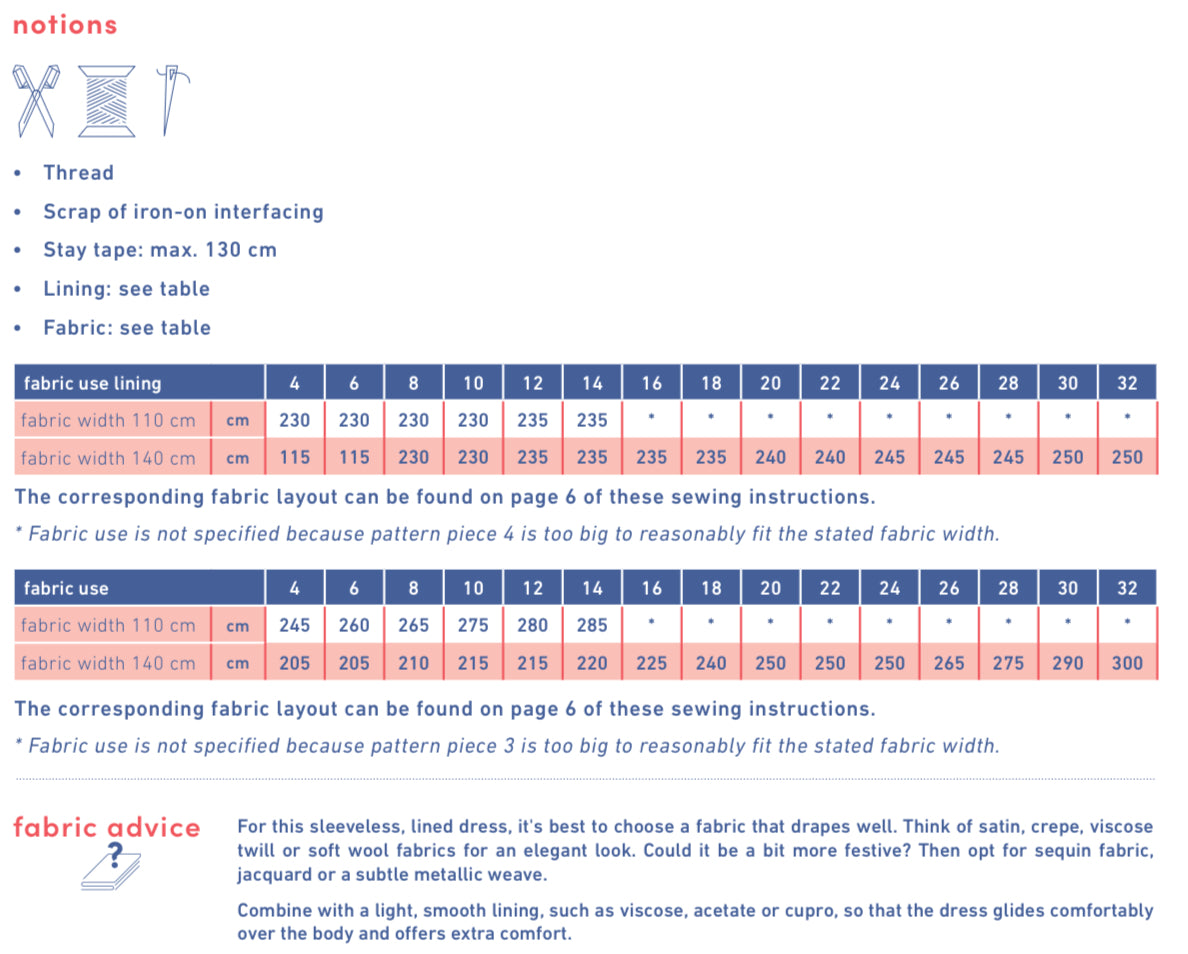 Fibre Mood - MILDRED Dress Sewing Pattern