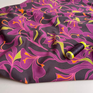 Danish Design - Graphic Lilies Cotton Jersey Fabric