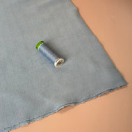 REMNANT 0.5 metres - Deadstock Pure Cotton Cuff Ribbing in Light Blue