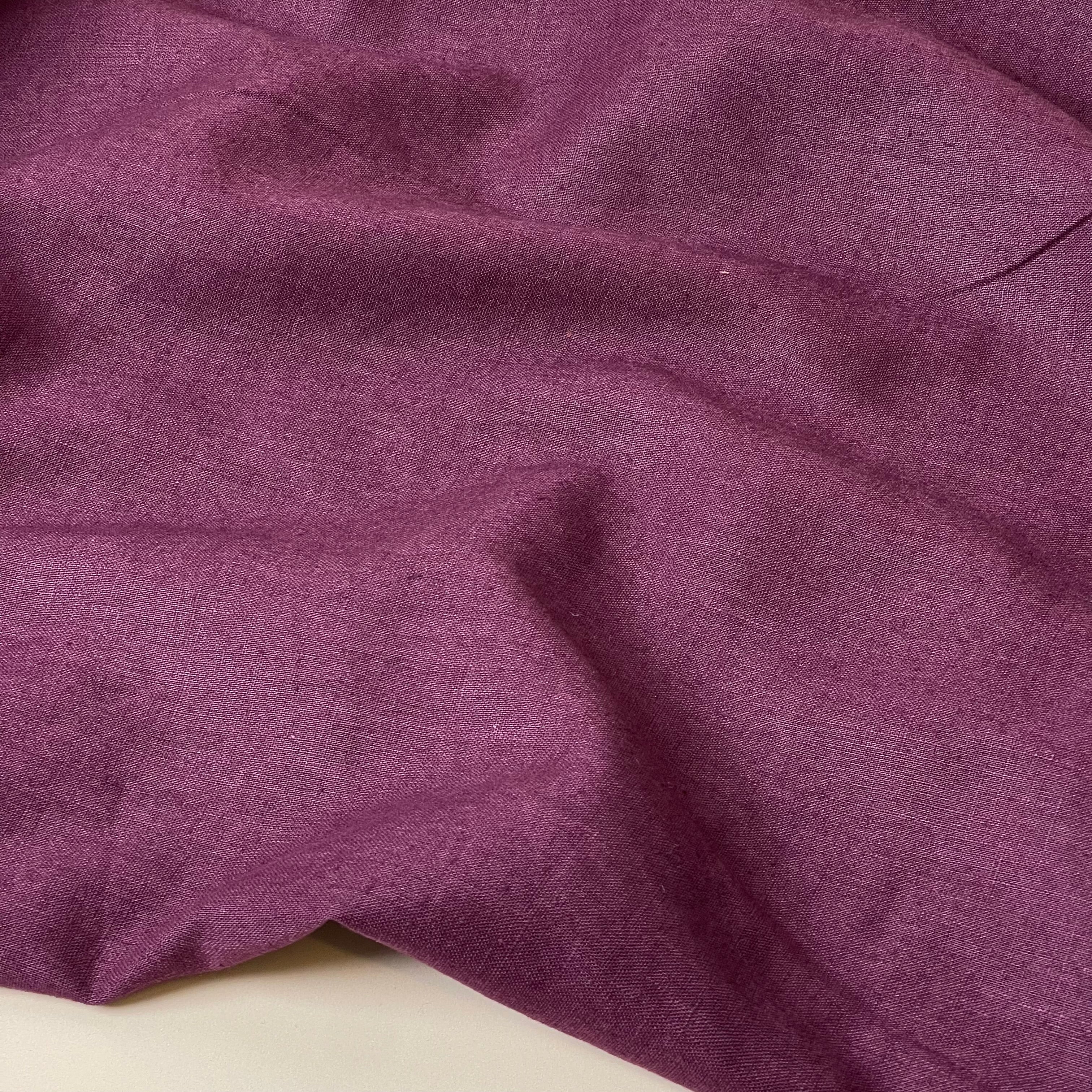 Breeze LIGHT Mulberry - Enzyme Washed Linen Fabric