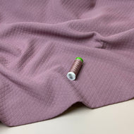 Mauve Plain Cotton Diamond Jacquard Fabric