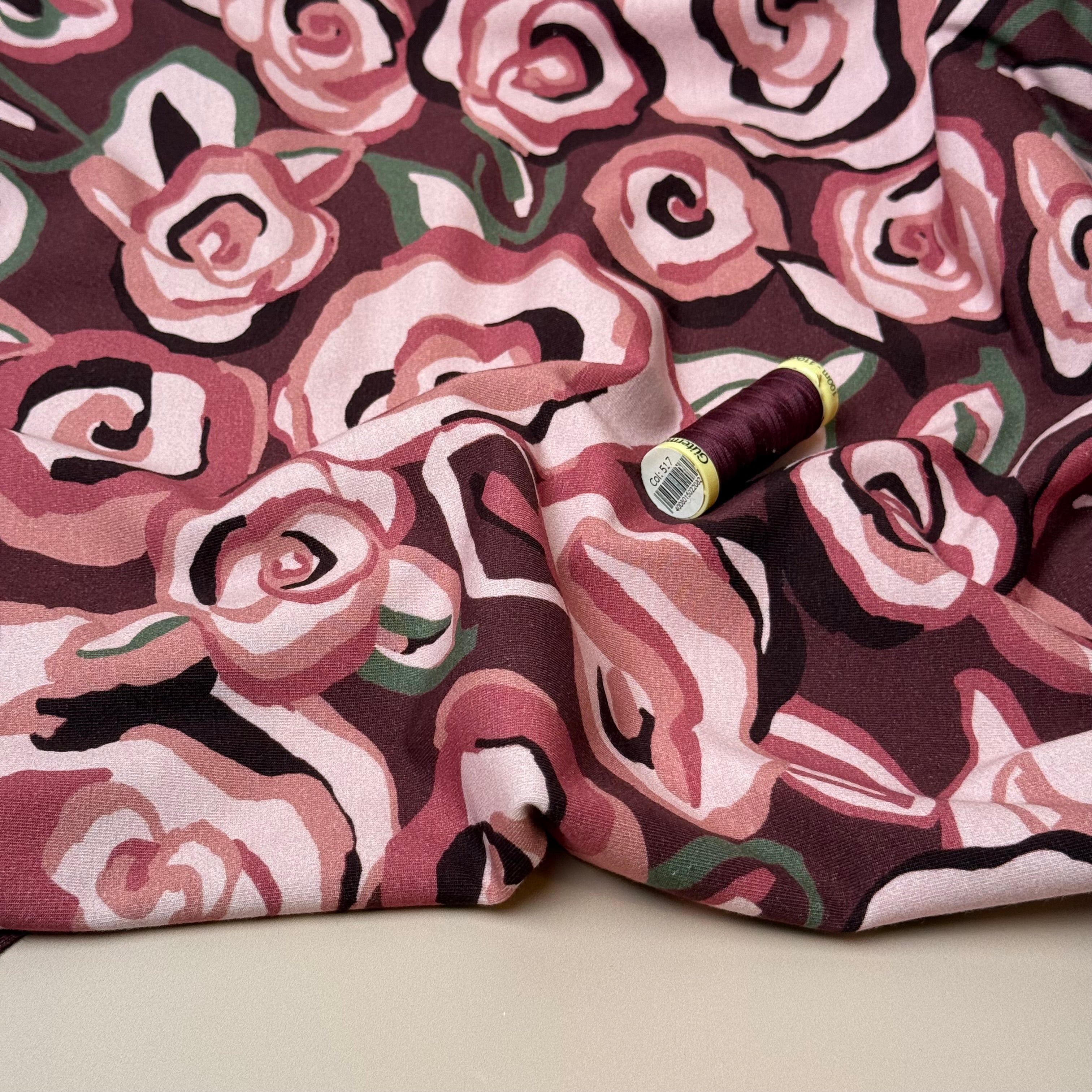 Danish Design - Pink Roses Cotton Jersey