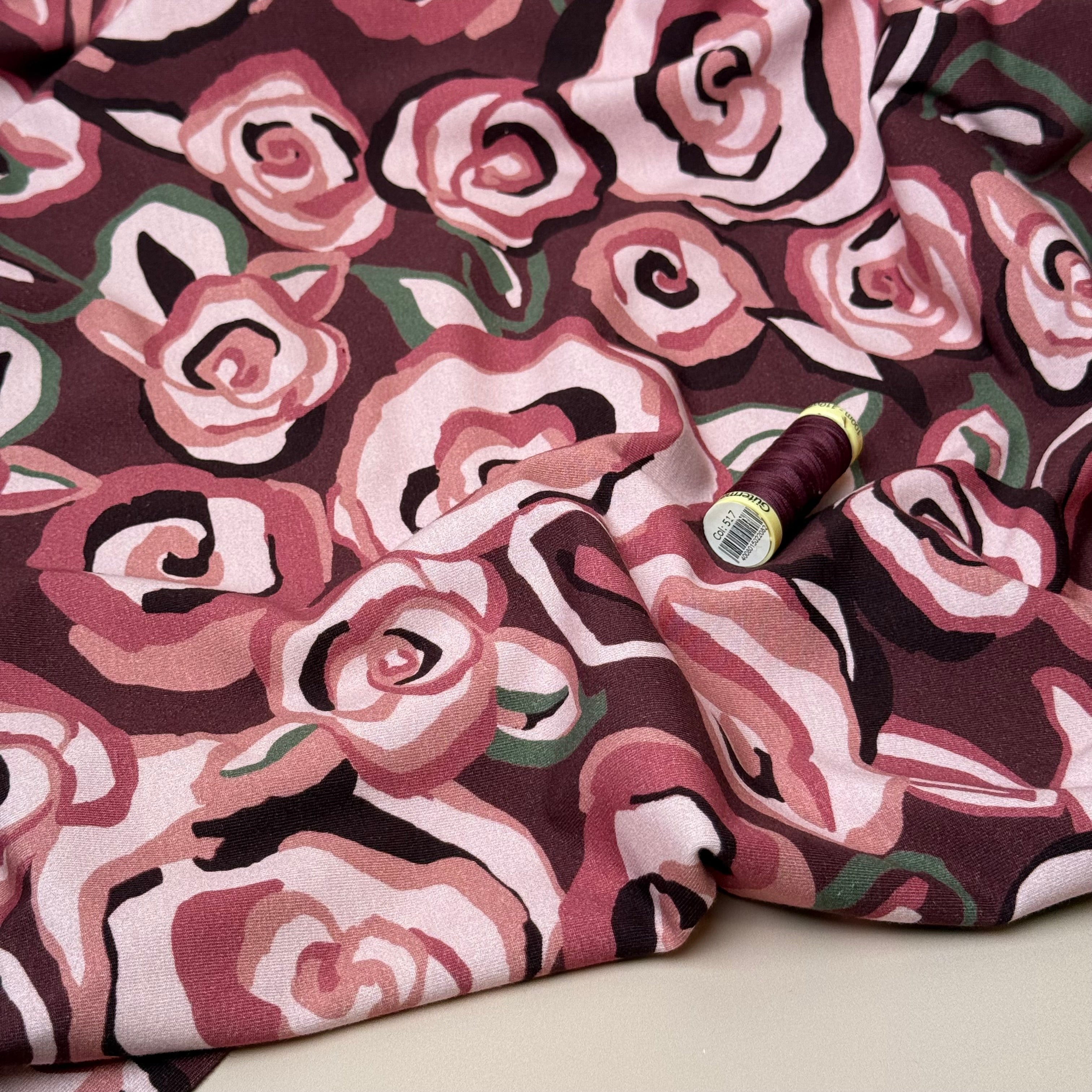 Danish Design - Pink Roses Cotton Jersey