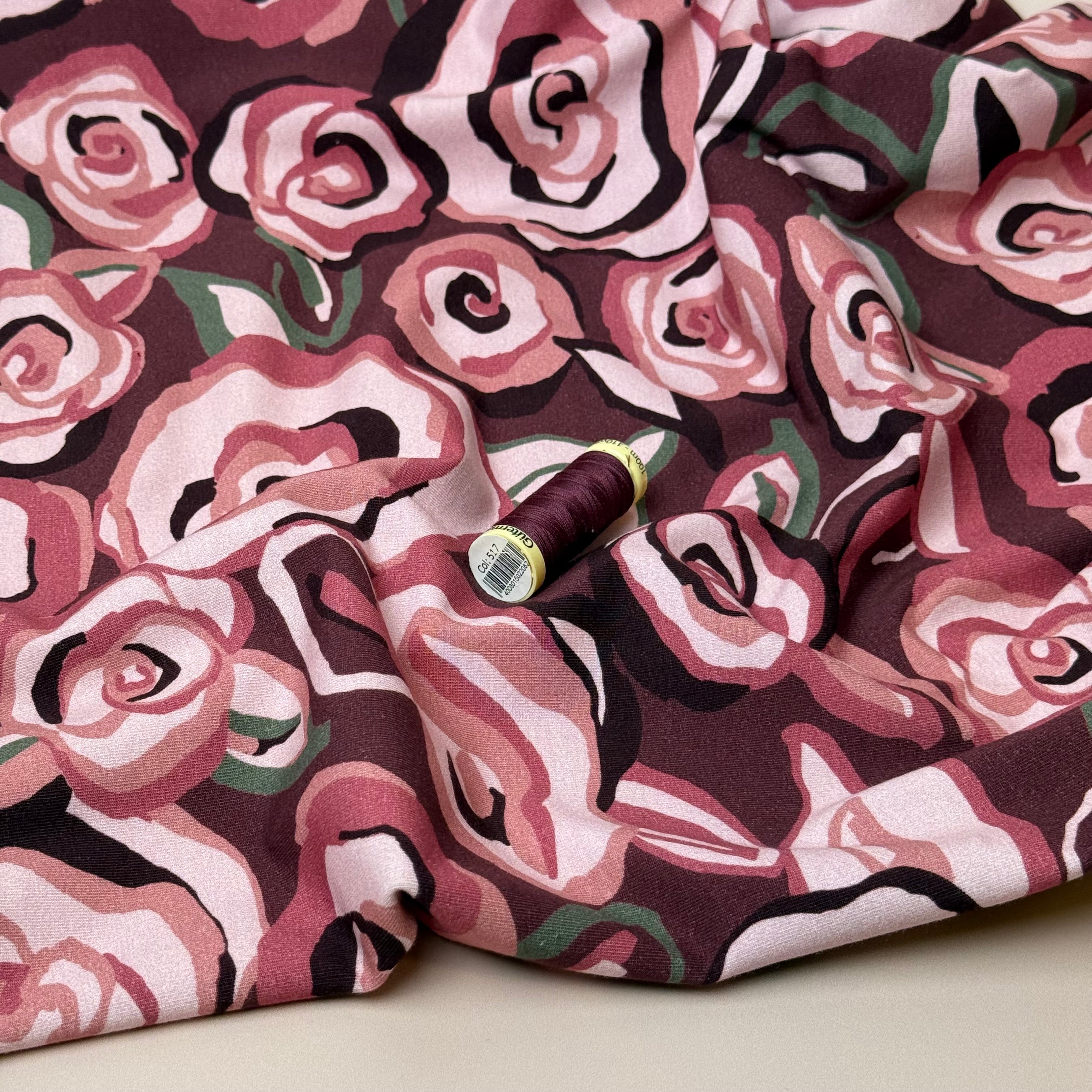 Danish Design - Pink Roses Cotton Jersey